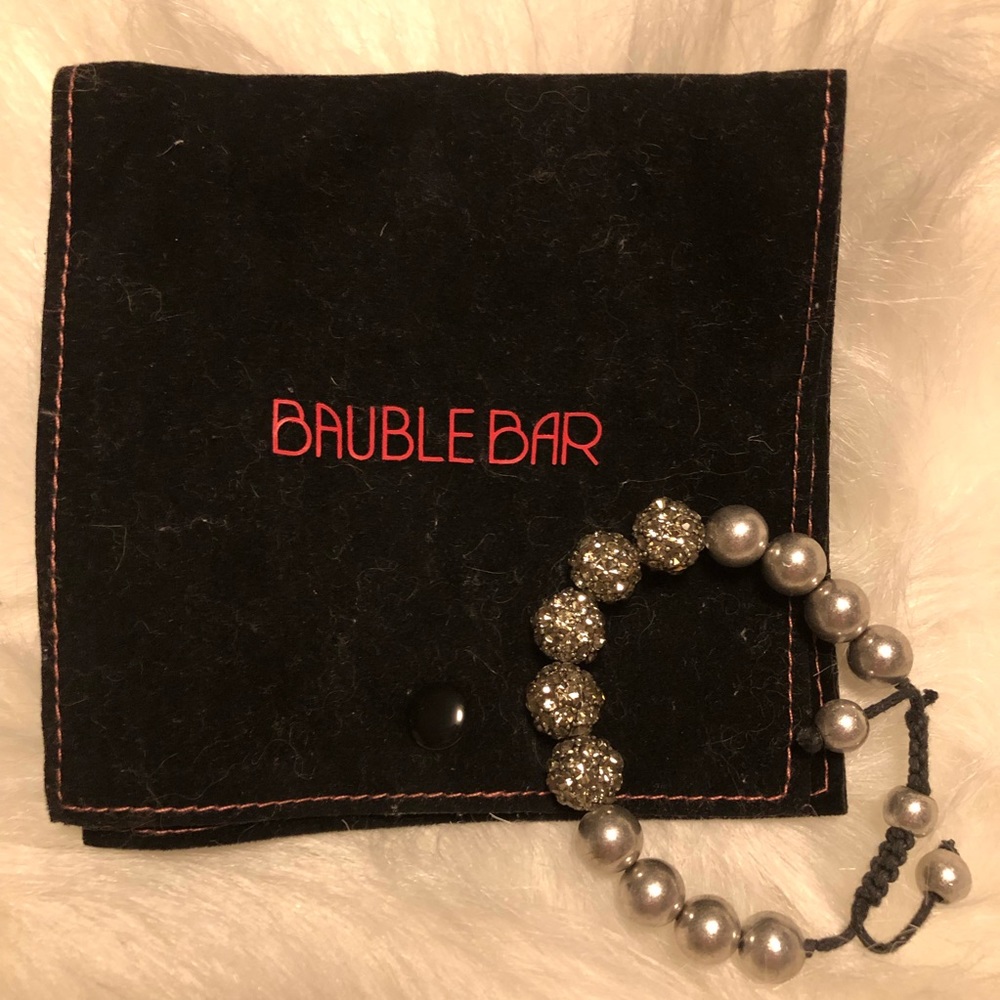 Baublebar pewter silver bling bracelet